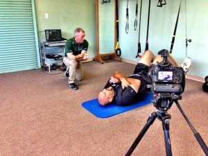 Isaac working out at FitGolf